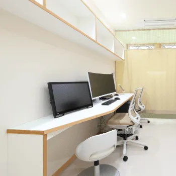 クリニックそらのジャルプロスーパーハイドロを受ける前の診察室