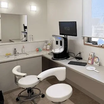 あきば皮膚科クリニックのミラドライを受ける前の診察室