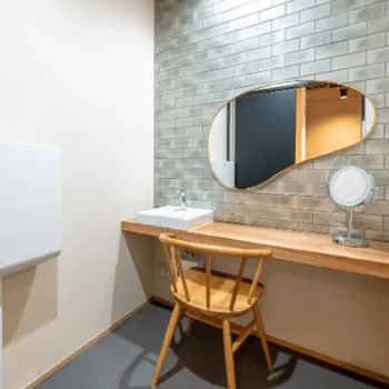 御影こども形成外科のミラドライを受けた後のパウダールーム