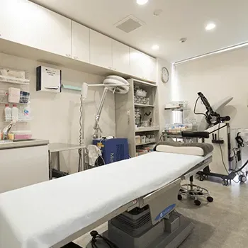 神戸トアロード形成美容クリニックのミラドライを受ける施術室