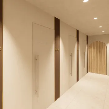 ボーテスキンクリニックのフォトフェイシャルを受ける前の廊下