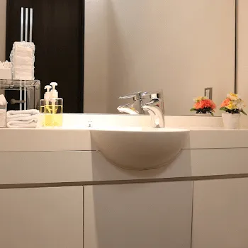 神戸中央クリニックのピコスポットを受けた後のパウダールーム