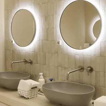 大西メディカルクリニックのピコスポットを受けた後のパウダールーム