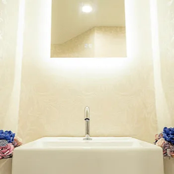 TCB東京中央美容外科 神戸院のピコスポットを受けた後のパウダールーム