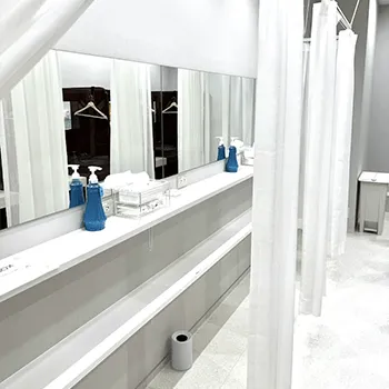 湘南美容クリニック 神戸三宮院のプロファイロを受けた後のパウダールーム