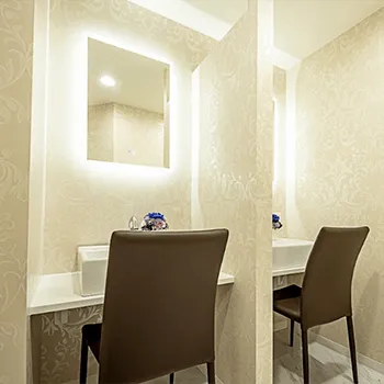 TCB東京中央美容外科 神戸院の白玉点滴・注射を受けた後のパウダールーム