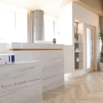 京都六角あおやま 形成外科皮ふ科のケミカルピーリングを受ける前の受付