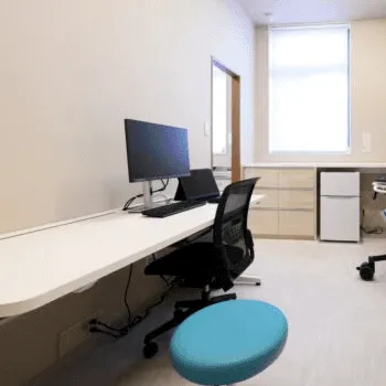 まの整形外科リハビリクリニックのジャルプロスーパーハイドロを受ける前の診察室