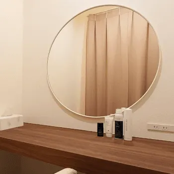 銀座美容クリニック 京都院のジャルプロスーパーハイドロを受けた後のパウダールーム