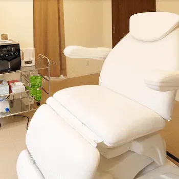 銀座美容クリニック 京都院のリズネを受ける施術室