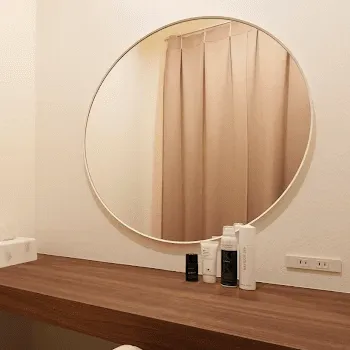 銀座美容クリニック 京都院のリズネを受けた後のパウダールーム