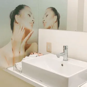 共立美容外科 京都院のミラドライを受けた後のパウダールーム