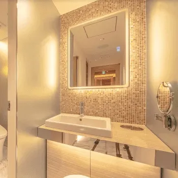 大西皮フ科形成外科医院 京都2院のミラドライを受けた後のパウダールーム