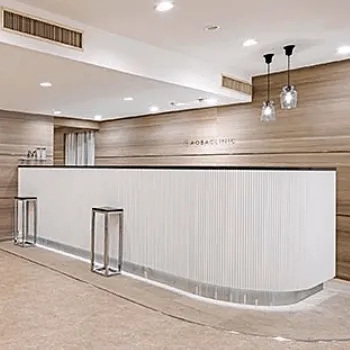 あおばクリニック 京都四条河原町院のフォトフェイシャルを受ける前の受付