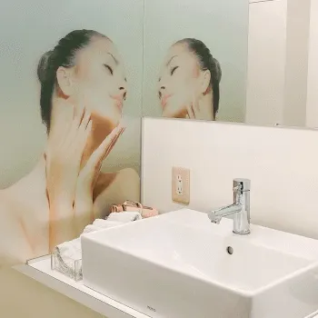 共立美容外科 京都院のピコトーニングを受けた後のパウダールーム