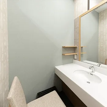 大美会クリニック 京都烏丸院のプルリアルデンシファイを受けた後のパウダールーム