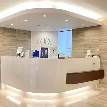 烏丸御池ビューティークリニックのプルリアルデンシファイを受ける前の受付