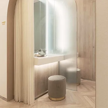 大西美容皮フ科クリニック 京都2院のプロファイロを受けた後のパウダールーム