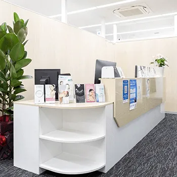 からすま片山形成外科のサブシジョンを受ける前の受付