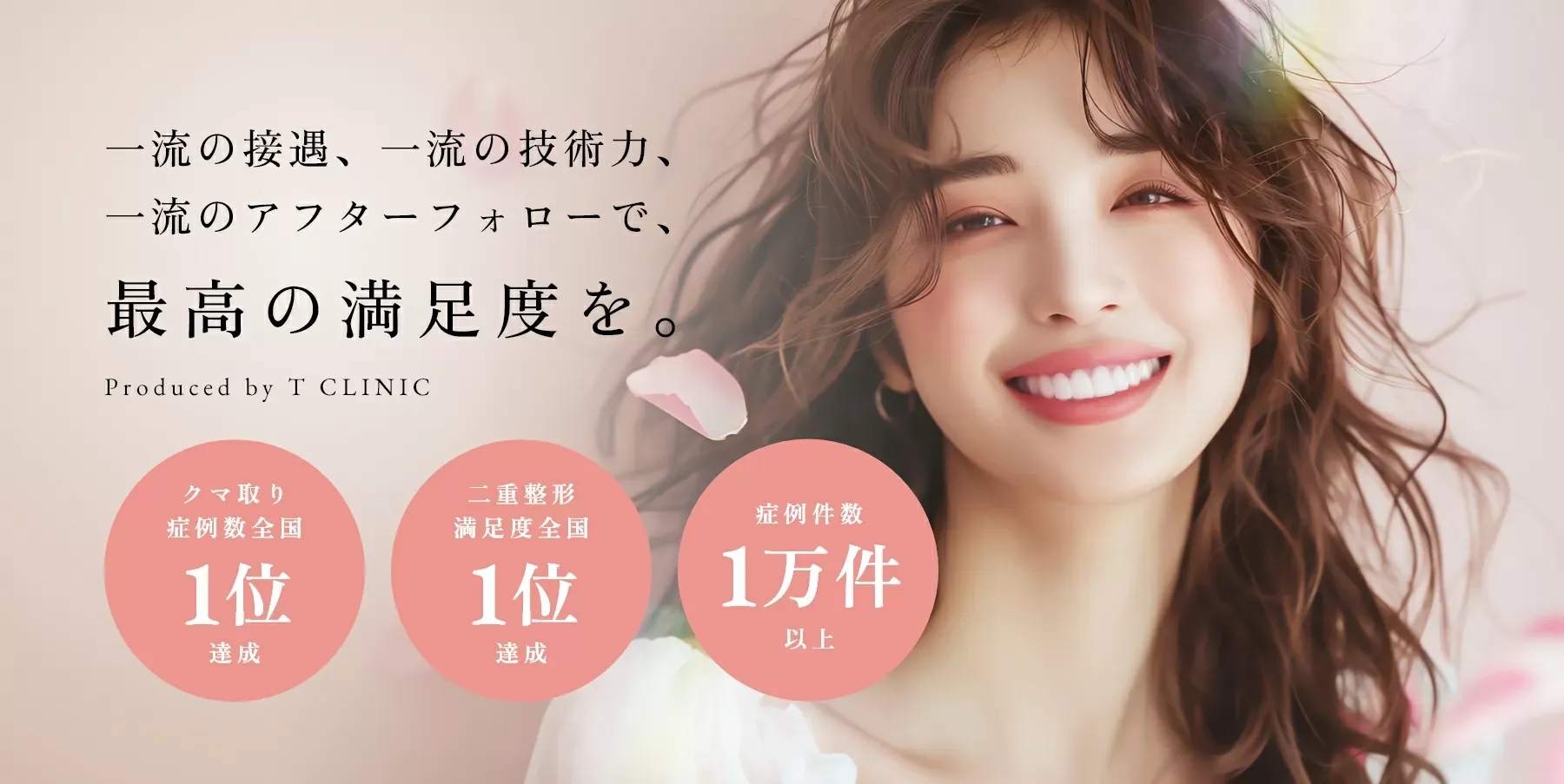 Tクリニックのクマ取り実績・二重整形満足度・症例件数