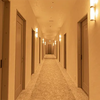 リエートクリニック 名古屋院の脂肪冷却を受ける前の廊下