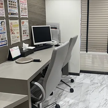 品川美容外科 名古屋院の脂肪冷却を受ける前のカウンセリングルーム