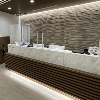 うらた皮膚科クリニックの脂肪冷却を受ける前の受付