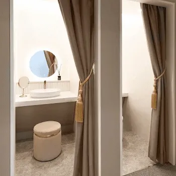 AOI BEAUTY CLINIC のリズネを受けた後のパウダールーム