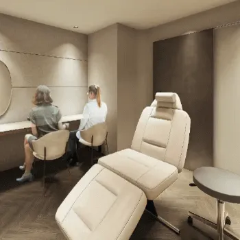 BITO BEAUTY CLINICのリズネを受ける施術室