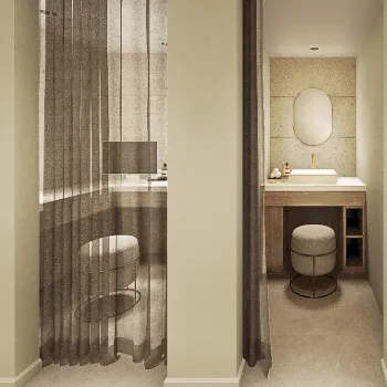 BITO BEAUTY CLINICのリズネを受けた後のパウダールーム