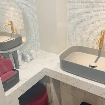 ちぐさ内科クリニック覚王山のリズネを受けた後のパウダールーム