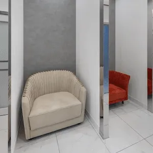 栄ビューティークリニックのリズネを受ける前の待合室