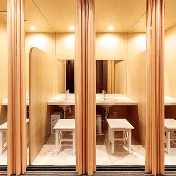 TAクリニック 名古屋付近1院のリズネを受けた後のパウダールーム