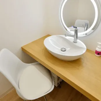 まゆりなclinic名古屋栄のミラドライを受けた後のパウダールーム