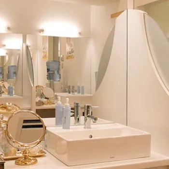 クリニックビザリア 名古屋院のピコトーニングを受けた後のパウダールーム