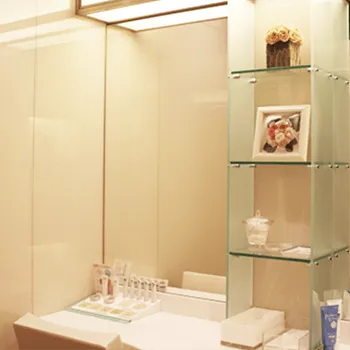 金山美容クリニックのプルリアルデンシファイを受けた後のパウダールーム