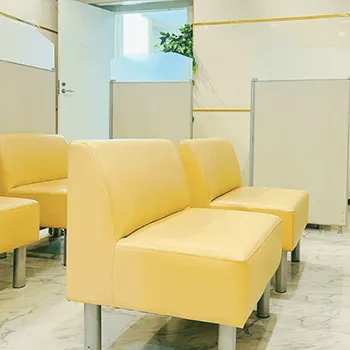 共立美容外科 名古屋院の白玉点滴・注射を受ける前の待合室