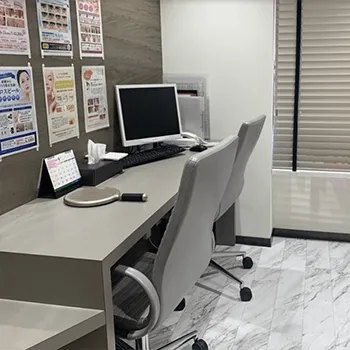 品川美容外科 名古屋院の白玉点滴・注射を受ける前のカウンセリングルーム