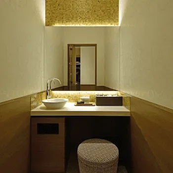 ひろ耳鼻科皮膚科形成外科のケミカルピーリングを受けた後のパウダールーム