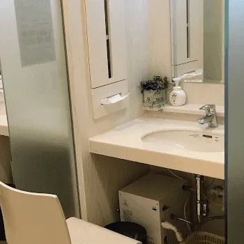 品川スキンクリニック 新潟院のケミカルピーリングを受けた後のパウダールーム