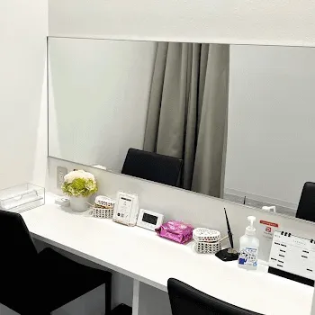 TCB東京中央美容外科 新潟院のケミカルピーリングを受けた後のパウダールーム