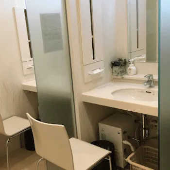 品川スキンクリニック 新潟院の白玉点滴・注射を受けた後のパウダールーム