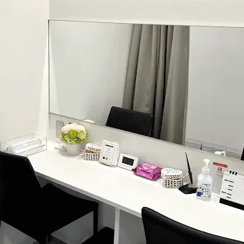 TCB東京中央美容外科 新潟院のサブシジョンを受けた後のパウダールーム