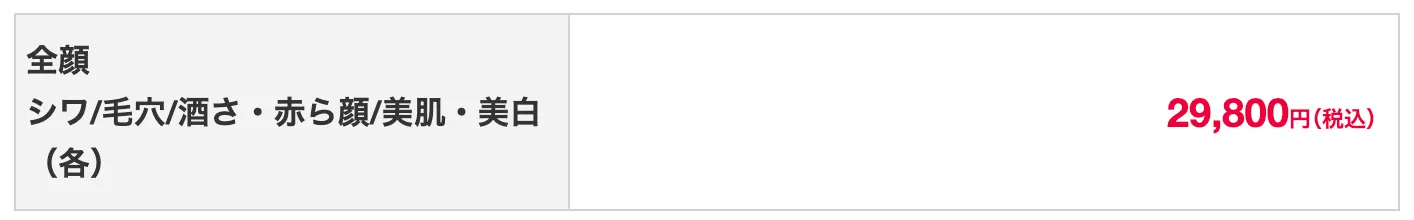 沖縄でエリシスセンスが安いおすすめクリニック 品川スキンクリニックの料金