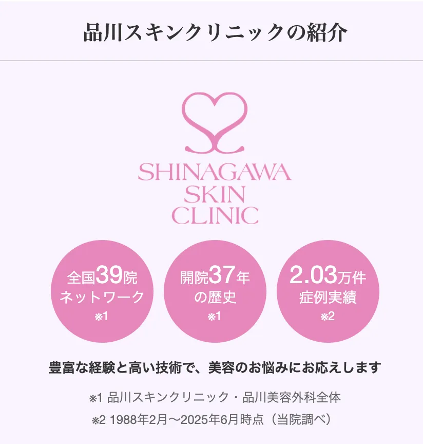 沖縄でエリシスセンスが安いおすすめクリニック 品川スキンクリニックの実績