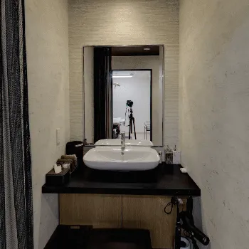 TAクリニック 沖縄付近1院のリズネを受けた後のパウダールーム