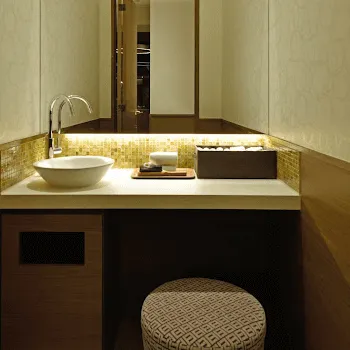 ひろ耳鼻科皮膚科形成外科の白玉点滴・注射を受けた後のパウダールーム