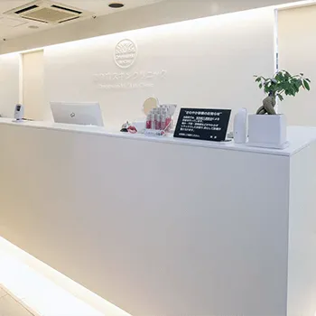 表参道スキンクリニック 大坂院のエリシスセンスを受ける前の受付