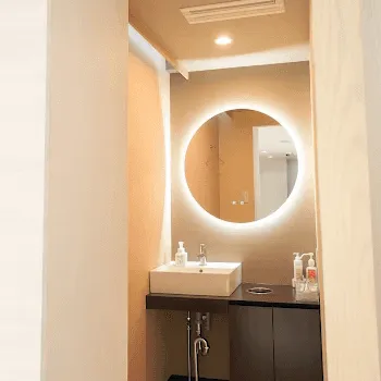 BAO CLINIC 大阪2院のジャルプロスーパーハイドロを受けた後のパウダールーム