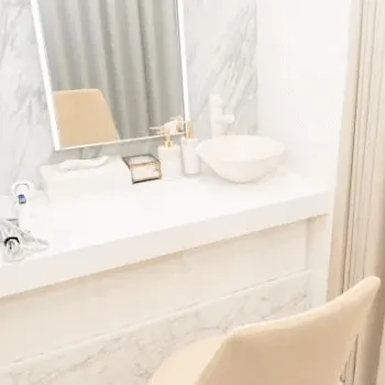 セレクトクリニック 大阪1院のジャルプロスーパーハイドロを受けた後のパウダールーム